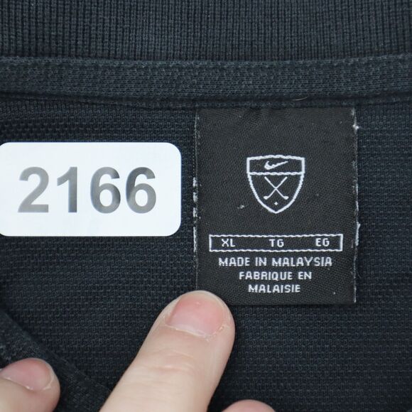 Nike Golf Polo Shirt Mens XL Extra Blue Striped Casual Dri-Fit Golfing Golfer - Picture 2 of 16